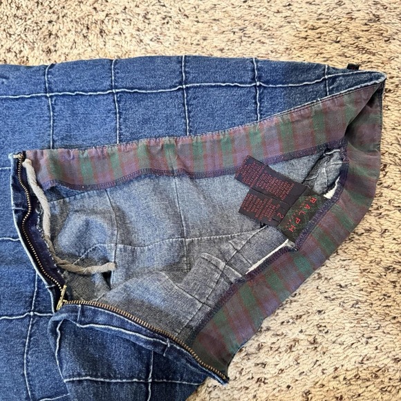 Ralph Lauren Denim Skirt Window Panel Design Women's 2 Vintage - Picture 7 of 14